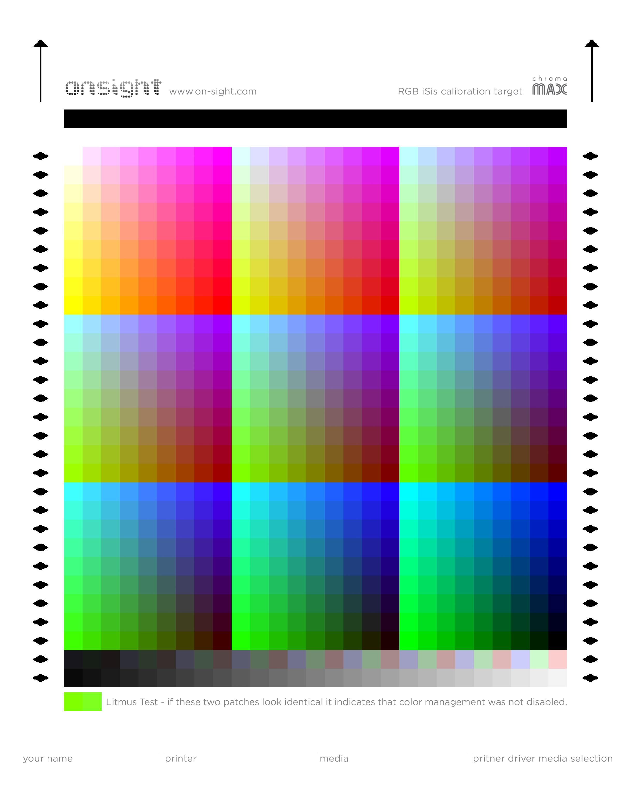 Разноцветная картинка для проверки принтера