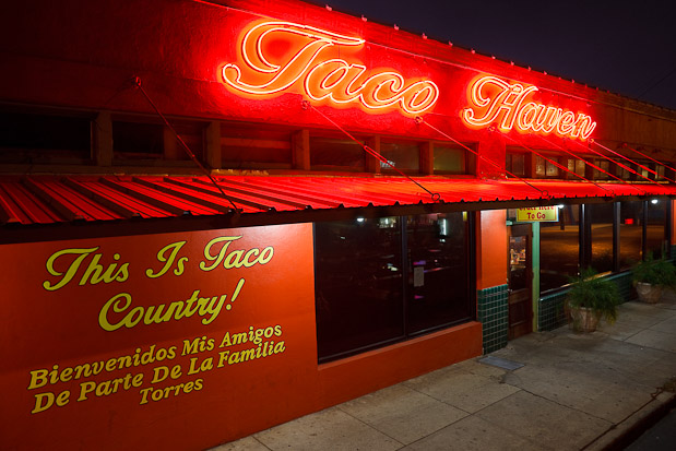Taco Haven at Night © Scott Martin